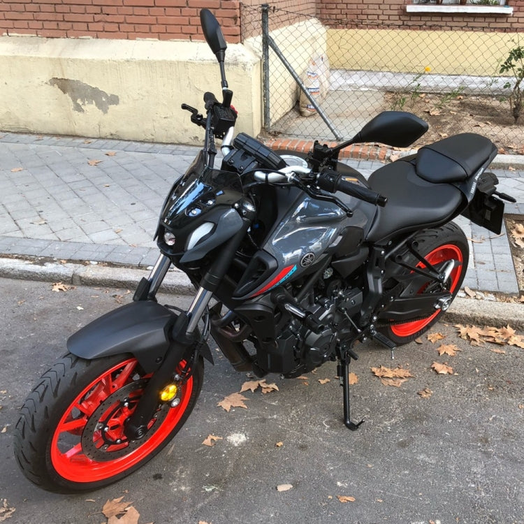 Motorcycle Airflow Deflector Windshield for Yamaha MT-07 2021(Black) - Ornamental Parts by buy2fix | Online Shopping UK | buy2fix