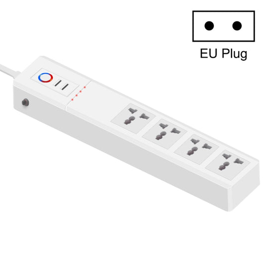 ZigBee 10A SM-SO306-M 4 Holes + 2 USB Multi-purpose Smart Power Strip(EU Plug) - Smart Socket by buy2fix | Online Shopping UK | buy2fix