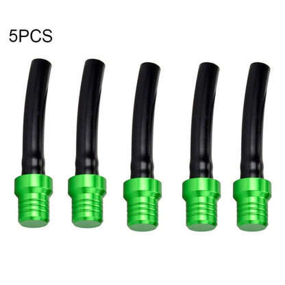 5 PCS Universal Motorcycle Tank Gas Fuel Cap Valve Vent Breather Hose Tube(Green) - Replacement Parts by buy2fix | Online Shopping UK | buy2fix