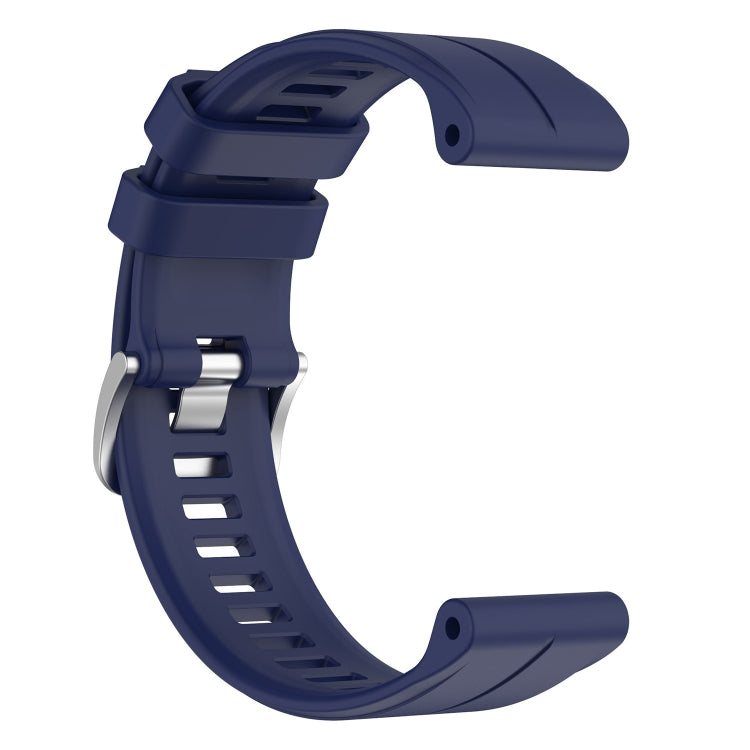 For Garmin Forerunner 955 / 255 / 745 22mm Silicone Watch Band(Dark Blue) - Watch Bands by buy2fix | Online Shopping UK | buy2fix