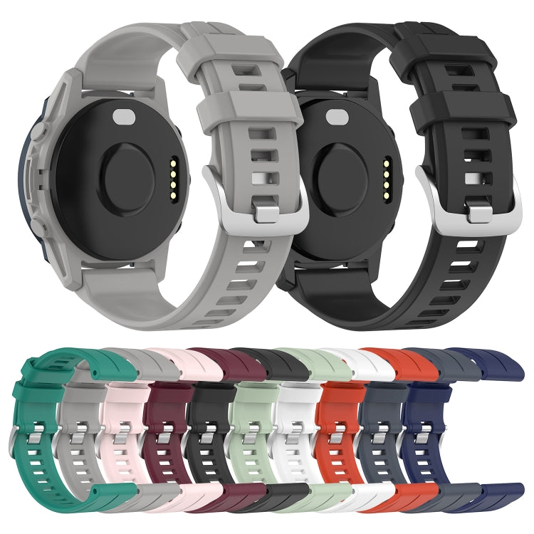 For Garmin Forerunner 955 / 255 / 745 22mm Silicone Watch Band(Dark Blue) - Watch Bands by buy2fix | Online Shopping UK | buy2fix