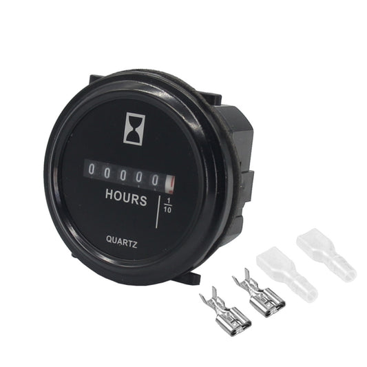 Mechanical Chronograph Marine Boat Engine Round ACDC Truck Chrono Hour Meter - Engines & Engine Parts by buy2fix | Online Shopping UK | buy2fix