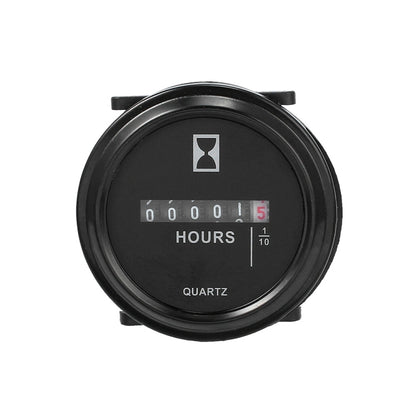 Mechanical Chronograph Marine Boat Engine Round ACDC Truck Chrono Hour Meter - Engines & Engine Parts by buy2fix | Online Shopping UK | buy2fix