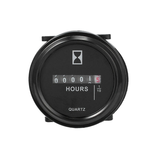 Mechanical Chronograph Marine Boat Engine Round ACDC Truck Chrono Hour Meter - Engines & Engine Parts by buy2fix | Online Shopping UK | buy2fix