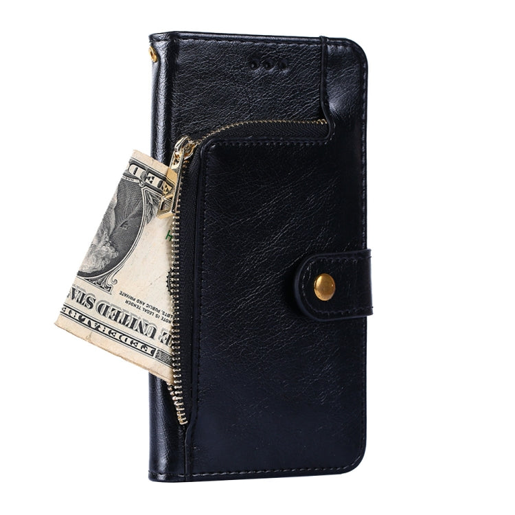 For Infinix Smart 4/X653 Zipper Bag Leather Phone Case(Black) - Infinix Cases by buy2fix | Online Shopping UK | buy2fix
