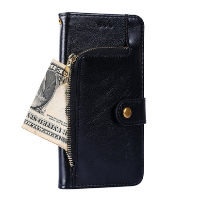 For Infinix Smart 4/X653 Zipper Bag Leather Phone Case(Black) - Infinix Cases by buy2fix | Online Shopping UK | buy2fix