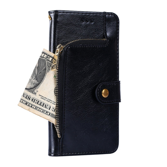 For Infinix Smart 4/X653 Zipper Bag Leather Phone Case(Black) - Infinix Cases by buy2fix | Online Shopping UK | buy2fix
