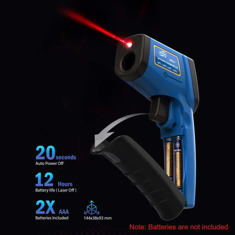BENETECH GM321 Digital Non-Contact Infrared Thermometer, Battery Not Included - Thermostat & Thermometer by BENETECH | Online Shopping UK | buy2fix
