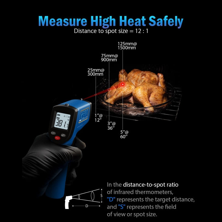 BENETECH GM321 Digital Non-Contact Infrared Thermometer, Battery Not Included - Thermostat & Thermometer by BENETECH | Online Shopping UK | buy2fix
