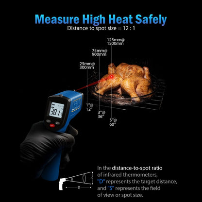 BENETECH GM321 Digital Non-Contact Infrared Thermometer, Battery Not Included - Thermostat & Thermometer by BENETECH | Online Shopping UK | buy2fix
