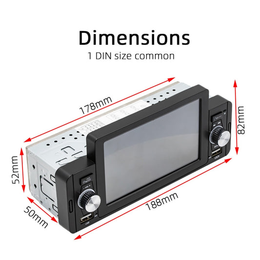 SWM-160C 5 inch Car Bluetooth 5.1 Wired MP5 Player Support Phone Mirror Link / Steering Wheel Control - Car MP3 & MP4 & MP5 by buy2fix | Online Shopping UK | buy2fix