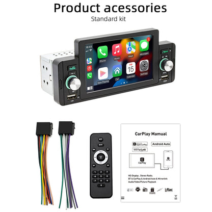 SWM-160C 5 inch Car Bluetooth 5.1 Wired MP5 Player Support Phone Mirror Link / Steering Wheel Control - Car MP3 & MP4 & MP5 by buy2fix | Online Shopping UK | buy2fix