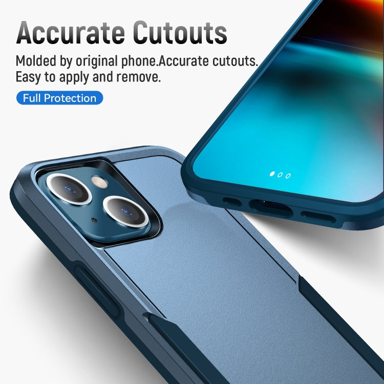 For iPhone 14 Pioneer Armor Heavy Duty Shockproof Phone Case (Blue) by buy2fix