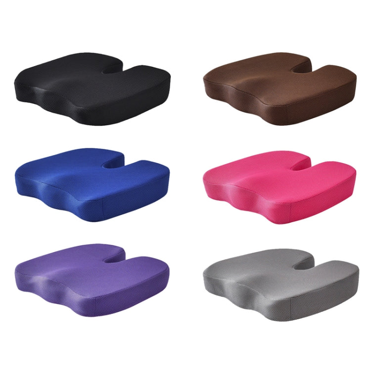 Soft U-shaped cushion Ergonomic Seat, Model:Mesh Style(Purple) - Cushions & Pillows by buy2fix | Online Shopping UK | buy2fix