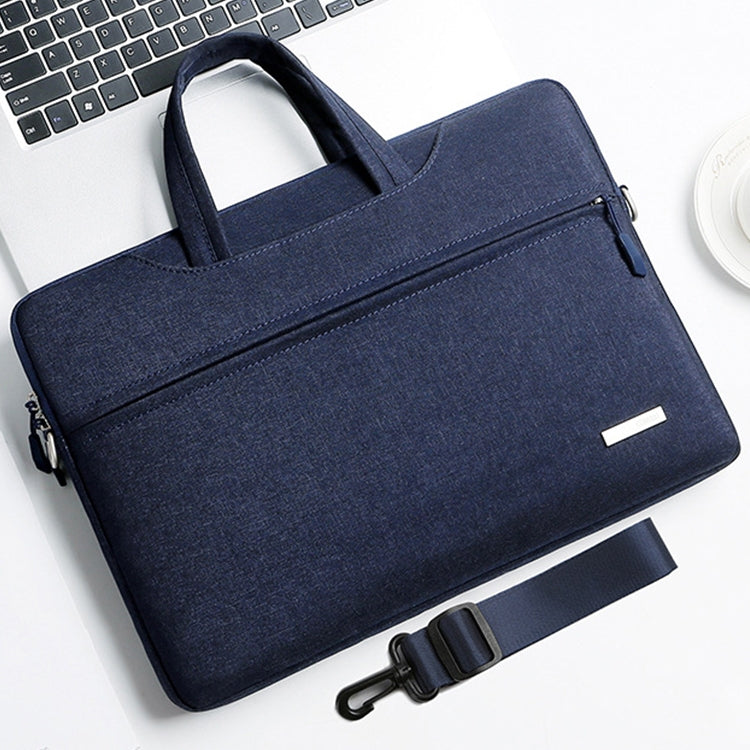 Handbag Laptop Bag Inner Bag with Shoulder Strap, Size:16.1 inch(Dark Blue) by buy2fix