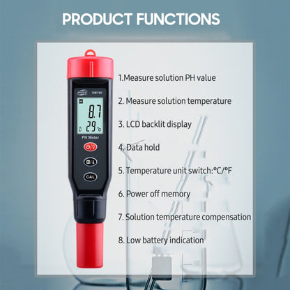 BENETECH GM760 Digital PH Meter Tester - Air & Water Quality Tester by BENETECH | Online Shopping UK | buy2fix