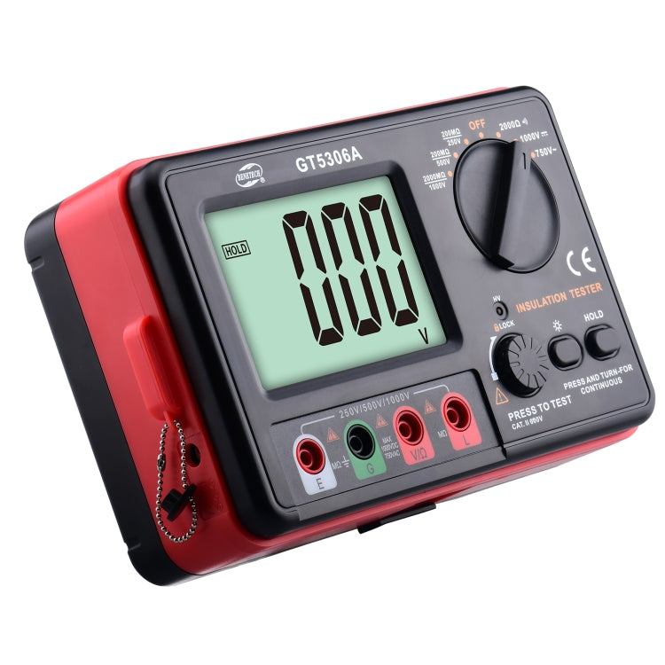 BENETECH GT5306A Insulation Resistance Tester, Battery Not Included - Battery & Resistance Tester by BENETECH | Online Shopping UK | buy2fix