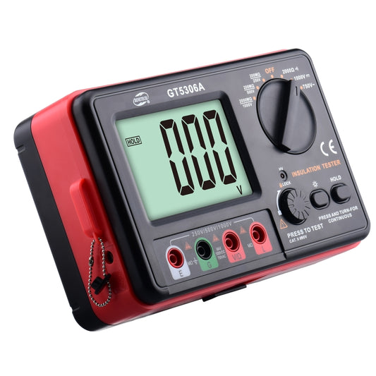 BENETECH GT5306A Insulation Resistance Tester, Battery Not Included - Battery & Resistance Tester by BENETECH | Online Shopping UK | buy2fix