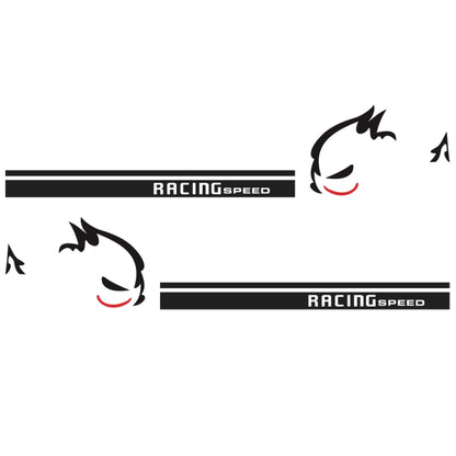 2 PCS/Set D-49 Evil Rabbit Pattern Car Modified Decorative Sticker(Black+Red) by buy2fix