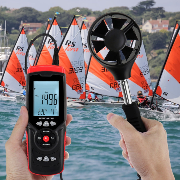 GT8913 Handheld Digital LCD Hot Wire Anemometer, Battery Not Included - Tachometers & Anemometer by buy2fix | Online Shopping UK | buy2fix