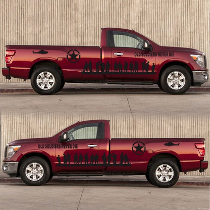 2 PCS/Set D-84 Old Soldiers Pattern Car Modified Decorative Sticker(Black) by buy2fix