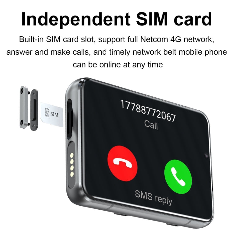 S999 2.88 inch TFT Screen 4G Smart Watch, Android 9.0 4GB+64GB(Silver) by buy2fix