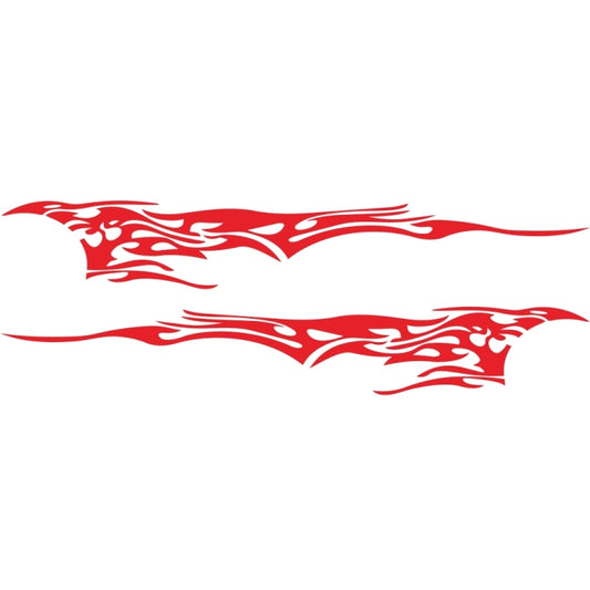 2 PCS/Set D-144 Fire Element Pattern Car Modified Decorative Sticker(Red) - Decorative Sticker by buy2fix | Online Shopping UK | buy2fix