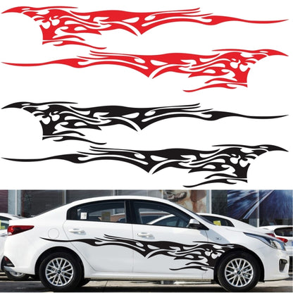 2 PCS/Set D-144 Fire Element Pattern Car Modified Decorative Sticker(Red) - Decorative Sticker by buy2fix | Online Shopping UK | buy2fix