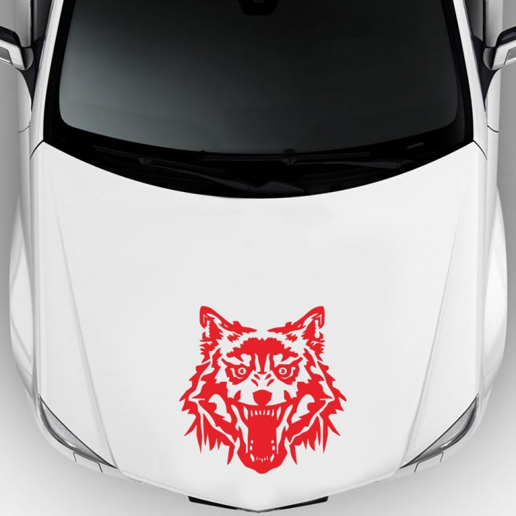 2 PCS/Set D-218 Wolf Totem Pattern Car Modified Decorative Sticker(Red) by buy2fix
