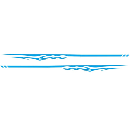 2 PCS/Set D-280 Flame Streak Pattern Car Modified Decorative Sticker(Blue) - Decorative Sticker by buy2fix | Online Shopping UK | buy2fix