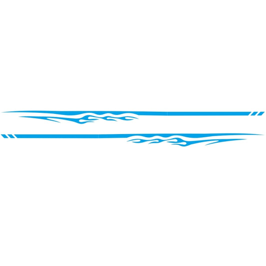 2 PCS/Set D-280 Flame Streak Pattern Car Modified Decorative Sticker(Blue) - Decorative Sticker by buy2fix | Online Shopping UK | buy2fix
