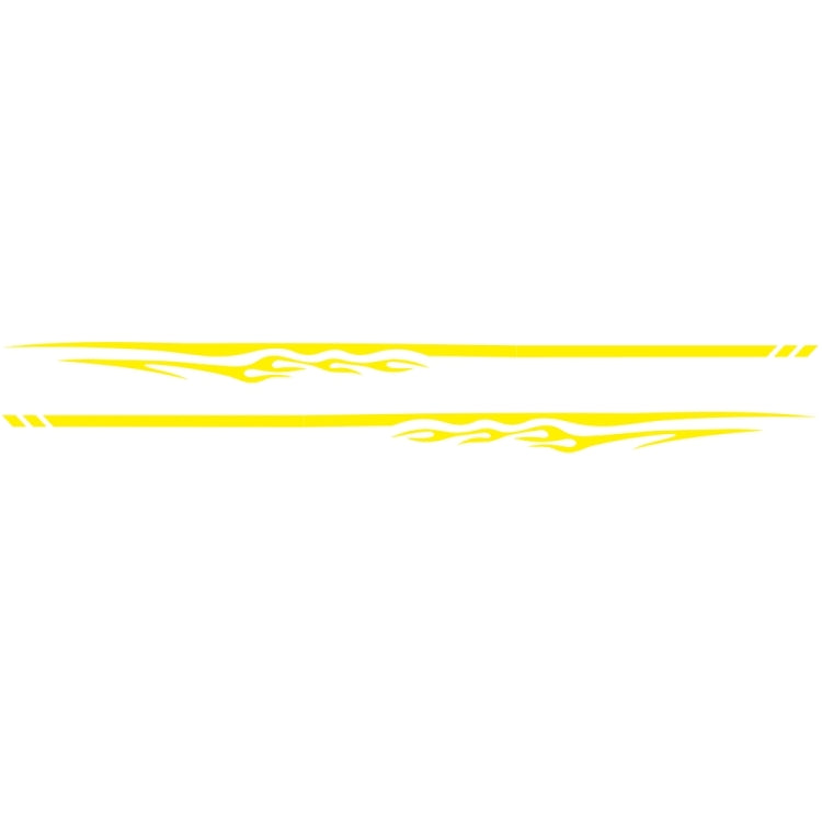 2 PCS/Set D-280 Flame Streak Pattern Car Modified Decorative Sticker(Yellow) by buy2fix