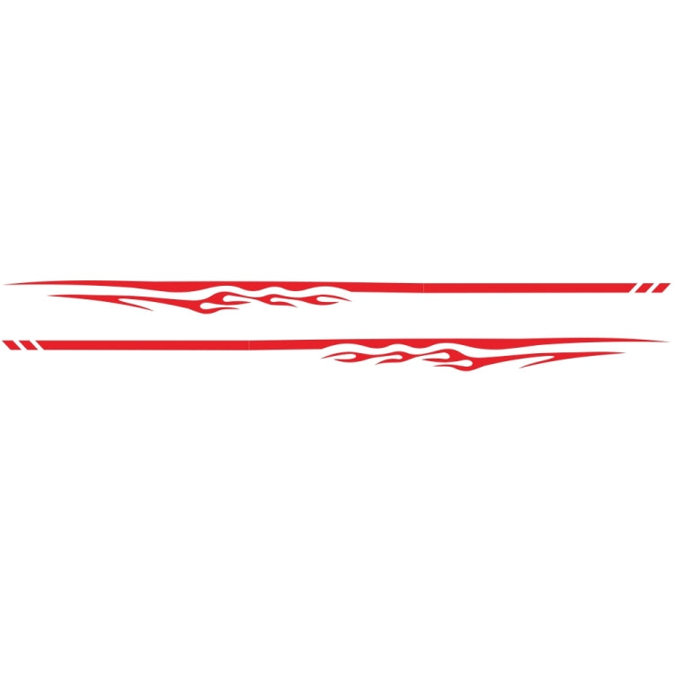 2 PCS/Set D-280 Flame Streak Pattern Car Modified Decorative Sticker(Red) - Decorative Sticker by buy2fix | Online Shopping UK | buy2fix