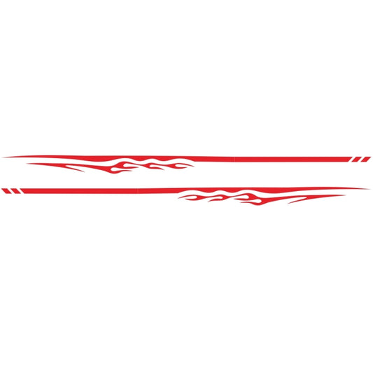 2 PCS/Set D-280 Flame Streak Pattern Car Modified Decorative Sticker(Red) - Decorative Sticker by buy2fix | Online Shopping UK | buy2fix