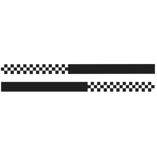 2 PCS/Set D-282 Waistline Pattern Car Modified Decorative Sticker(Black) - Decorative Sticker by buy2fix | Online Shopping UK | buy2fix
