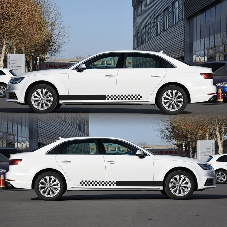 2 PCS/Set D-282 Waistline Pattern Car Modified Decorative Sticker(Black) by buy2fix