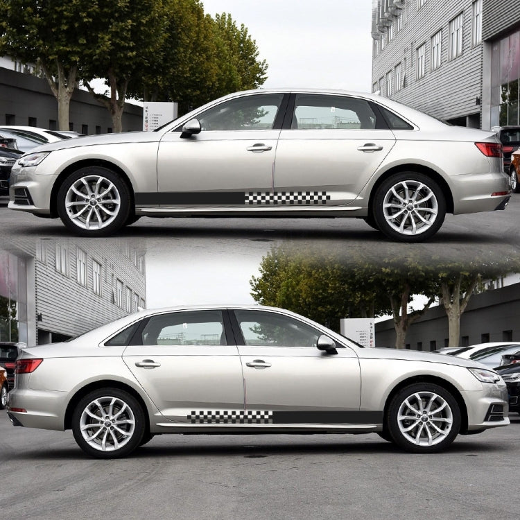 2 PCS/Set D-282 Waistline Pattern Car Modified Decorative Sticker(Black) by buy2fix