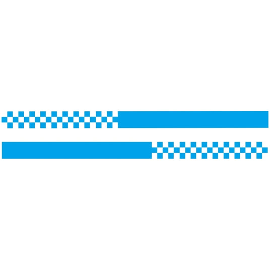 Autocollant décoratif modifié pour voiture, motif de tour de taille D-282, 2 pièces/ensemble (bleu)