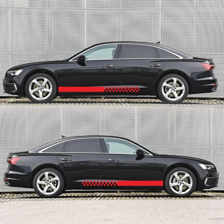 2 PCS/Set D-282 Waistline Pattern Car Modified Decorative Sticker(Red) by buy2fix