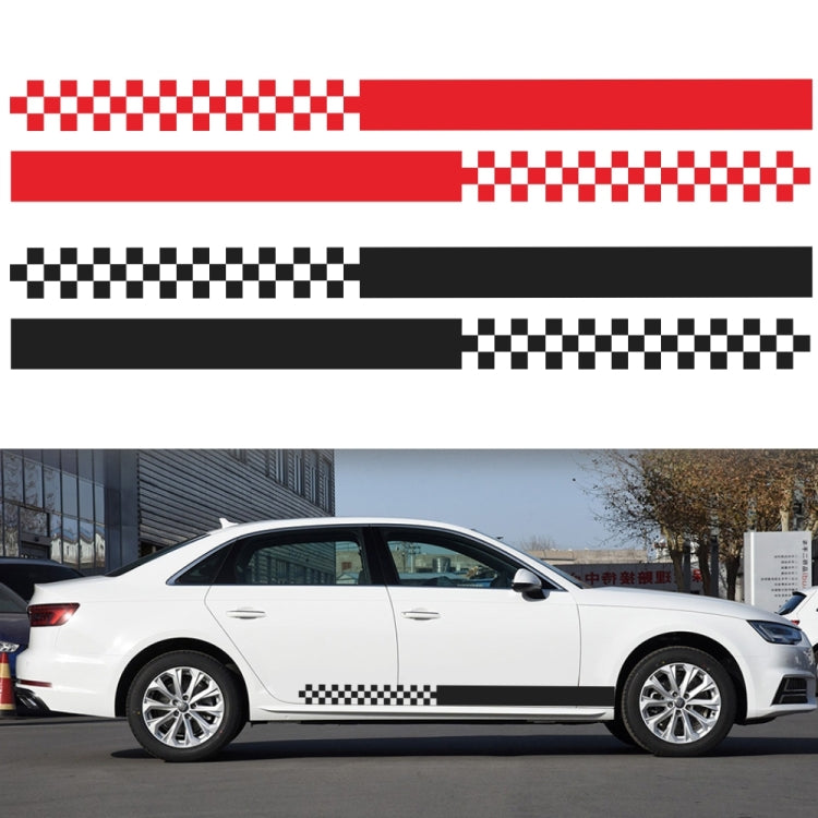 2 PCS/Set D-282 Waistline Pattern Car Modified Decorative Sticker(Black) by buy2fix