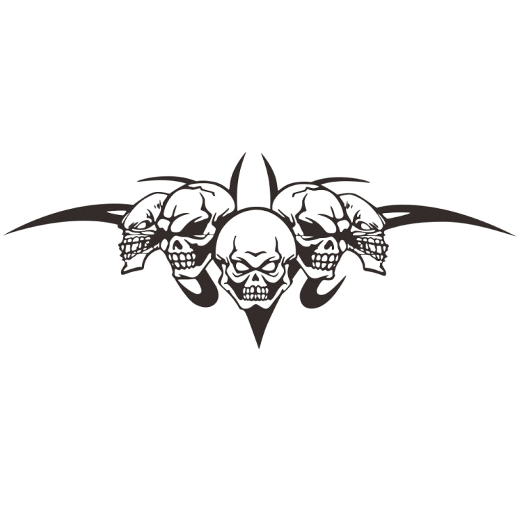 D-299 Skull Pattern Car Modified Hood Decorative Sticker(Black) - Decorative Sticker by buy2fix | Online Shopping UK | buy2fix