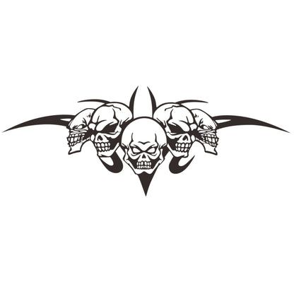 D-299 Skull Pattern Car Modified Hood Decorative Sticker(Black) - Decorative Sticker by buy2fix | Online Shopping UK | buy2fix