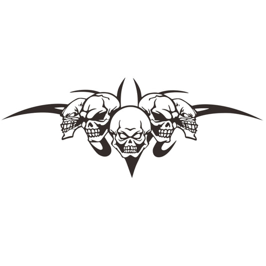 D-299 Skull Pattern Car Modified Hood Decorative Sticker(Black) - Decorative Sticker by buy2fix | Online Shopping UK | buy2fix