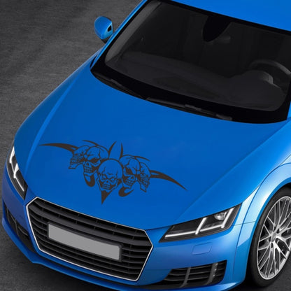 D-299 Skull Pattern Car Modified Hood Decorative Sticker(Black) - Decorative Sticker by buy2fix | Online Shopping UK | buy2fix