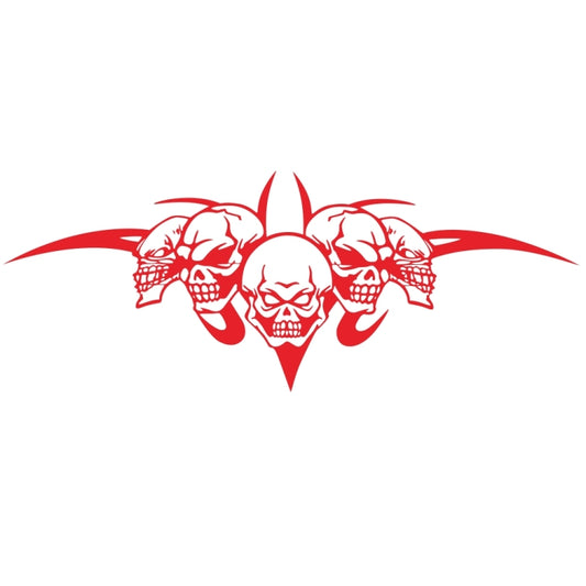 D-299 Skull Pattern Car Modified Hood Decorative Sticker(Red) - Decorative Sticker by buy2fix | Online Shopping UK | buy2fix