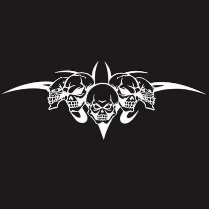 D-299 Skull Pattern Car Modified Hood Decorative Sticker(White) by buy2fix