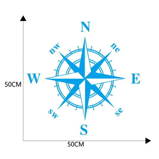 D-366 Compass Pattern Car Modified Decorative Sticker(Blue) - Decorative Sticker by buy2fix | Online Shopping UK | buy2fix