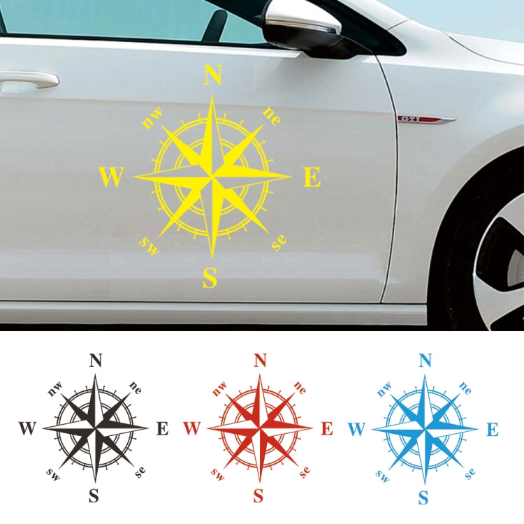 D-366 Compass Pattern Car Modified Decorative Sticker(White) by buy2fix