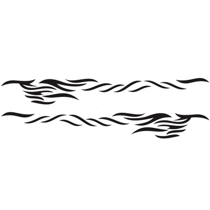 2 PCS/Set D-369 Totem Pattern Car Decorative Sticker(Black) by buy2fix