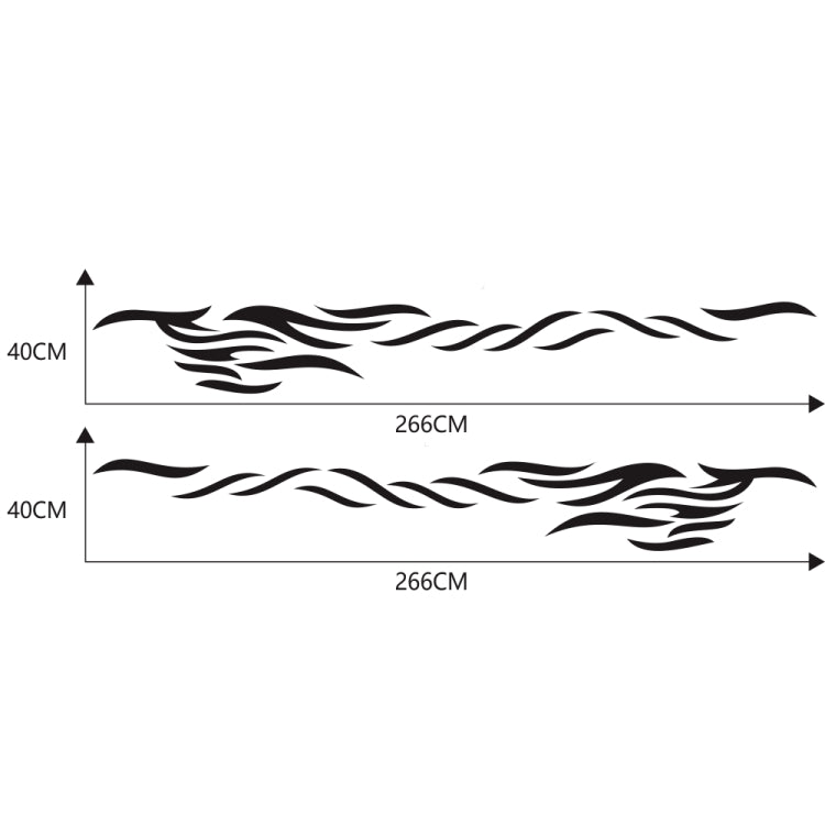 2 PCS/Set D-369 Totem Pattern Car Decorative Sticker(Black) by buy2fix